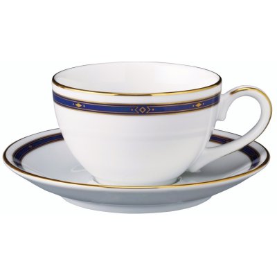 画像1: DL　コーヒー碗皿【ブルーエッジ】